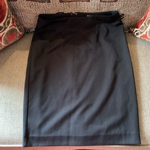 Black casual skirt